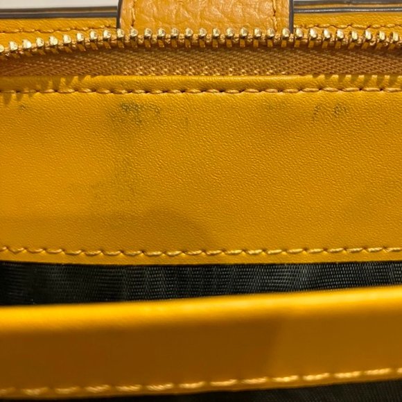 FURLA Yellow Leather Wallet Bifold Ladies - Picture 6 of 9